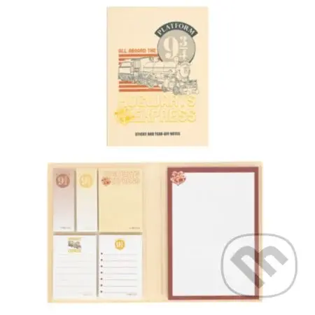 Poznámkový blok A6 s lepiacimi štítkami Harry Potter: Nástupište 9 3/4