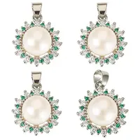 4Pcs Natural Pearl Pendants