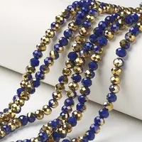 Electroplate Opaque Glass Beads Strands