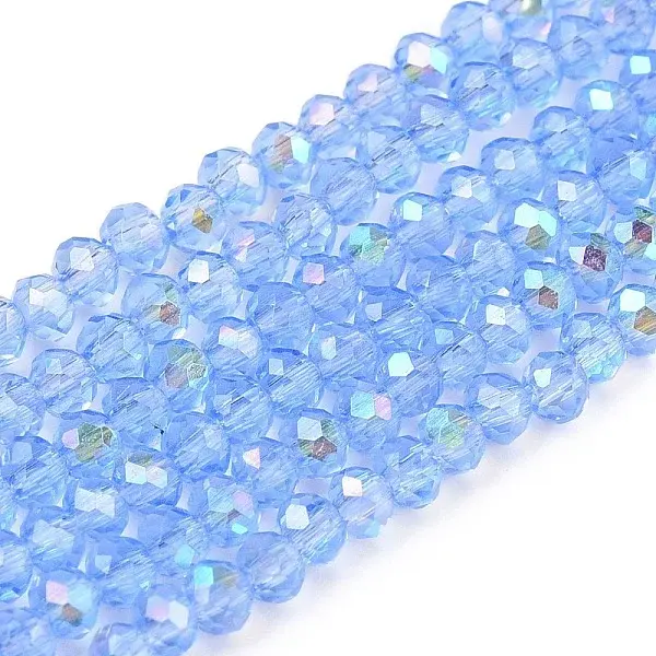 Electroplate Glass Beads Strands