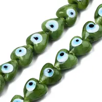 Handmade Evil Eye Lampwork Beads Strands