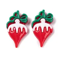 Christmas Decorations Theme Opaque Resin Decoden Cabochons