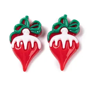 Christmas Decorations Theme Opaque Resin Decoden Cabochons