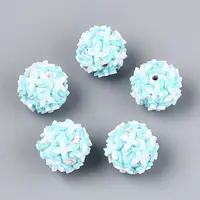 Handmade Polymer Clay Rhinestone and Resin Beads