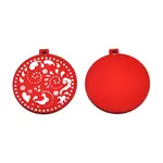 Christmas Spray Painted Wood Big Pendants