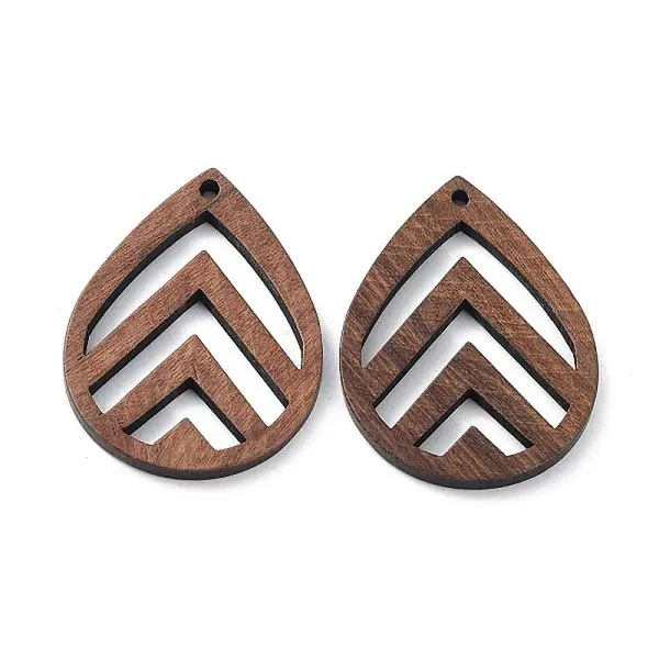 Walnut Wood Laser Cut Pendants