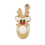 Christmas Theme Ion Plating(IP) 304 Stainless Steel Enamel Pendants