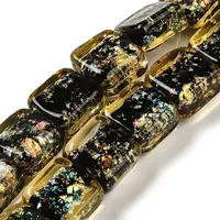 Handmade Dichroic Foil Glass Beads Strands