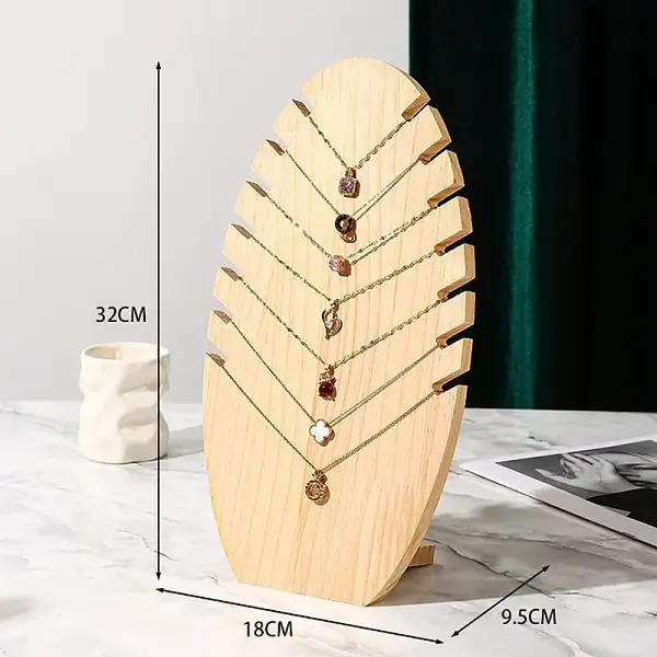 Wood Necklace Display Stands