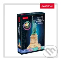 Socha Svobody (Puzzle 3D s LED Noční edice) - puzzle z kategorie 3D puzzle