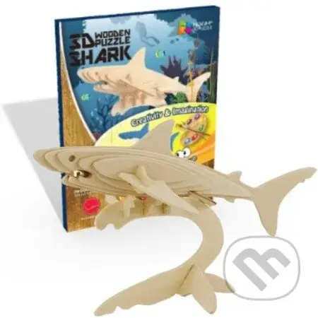 Žralok (NiXiM Dřevěné 3D puzzle) - puzzle z kategorie Zvířata