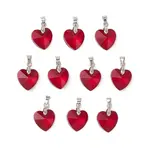 10Pcs Glass Pendants