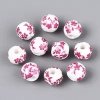 Handmade Printed Porcelain Beads