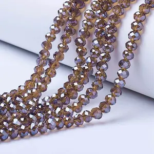 Electroplate Glass Beads Strands