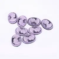 Resin Cameo Lady Head Cabochons