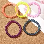 Stretchy Frosted Glass Beads Kids Bracelets for Children's Day