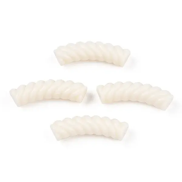 Opaque Sprial Acrylic Beads