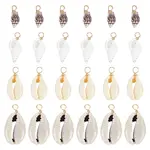 100Pcs 4 Style Natural Shell Pendant