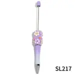5Pcs Flower Plastic Beadable Pens