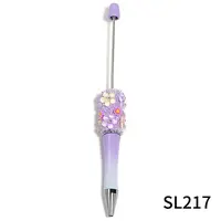 5Pcs Flower Plastic Beadable Pens
