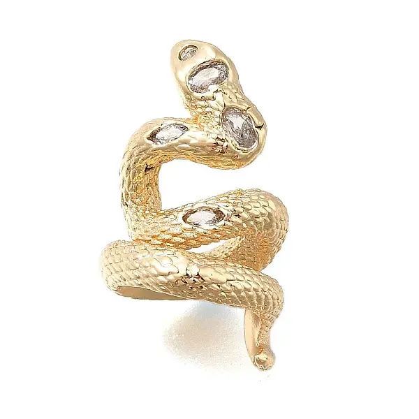 Brass Micro Pave Cubic Zirconia Beads