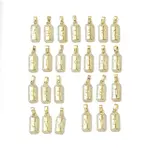 26Pcs Brass Micro Pave Cubic Zirconia Pendants