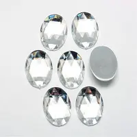 Acrylic Rhinestone Flat Back Cabochons