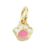 Real 18K Gold Plated Brass Enamel Charms