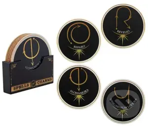 Set 4 ks táciek pod pohár Harry Potter: Kúzla