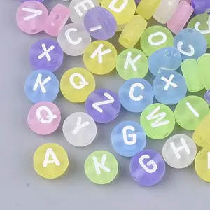 Transparent Frosted Acrylic Beads