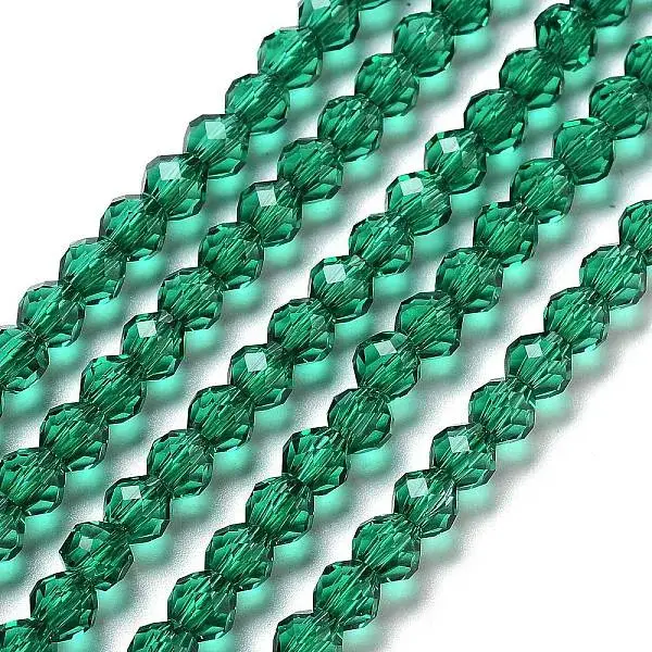Transparent Glass Beads Strands
