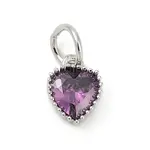 Brass Micro Pave Cubic Zirconia Pendants