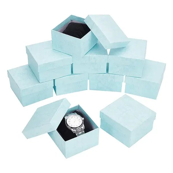 Square Cardboard Watch Storage Boxes