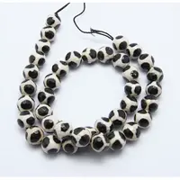 Tibetan Style Turtle Back Pattern dZi Beads