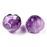 Transparent Spray Painted Glass Beads