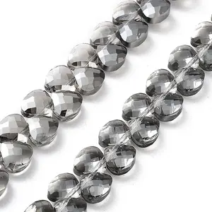 Electroplate Triangle Glass Beads Strands