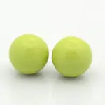 No Hole Spray Painted Brass Round Ball Beads Fit Cage Pendants