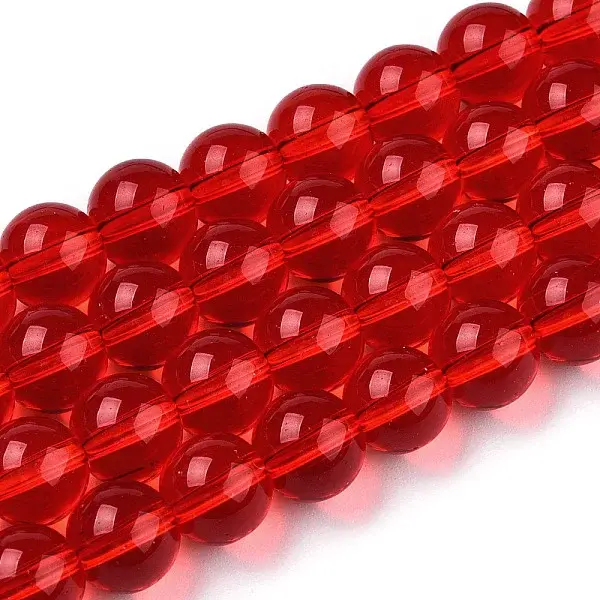 Transparent Glass Beads Strands