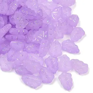 Frosted Transparent Acrylic Beads