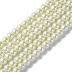Eco-Friendly Dyed Glass Pearl Round Beads Strands