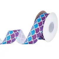 20 Yards Flat Printed Polyester Grosgrain Ribbon