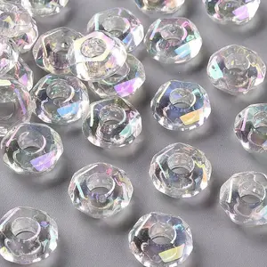 Transparent Acrylic European Beads