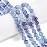 Dyed Natural White Jade Beads Strands