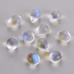 Transparent Spray Painted Glass Beads
