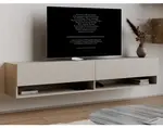 Závesná TV skrinka Asko Living, 180 cm, béžový kašmír%
