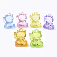 Transparent Acrylic Kitten Pendants
