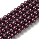 Eco-Friendly Dyed Glass Pearl Beads Strands