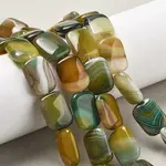 Natural Banded Agate Beads Strands