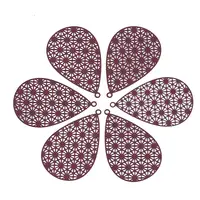 430 Stainless Steel Filigree Pendants