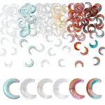 120Pcs 6 Colors Transparent Glass Beads